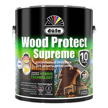 WOOD PROTECT Supreme, белая 2,5л "Dufa" Пропитка WOOD PROTECT Supreme, белая 2,5л "Dufa" Пропитка